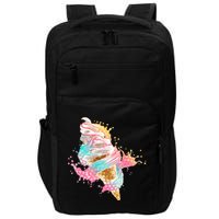 Fun Colorful Summer Time Vanilla Ice Cream Impact Tech Backpack