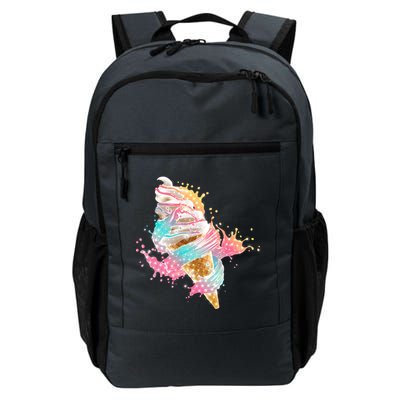 Fun Colorful Summer Time Vanilla Ice Cream Backpack