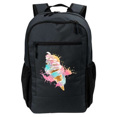 Fun Colorful Summer Time Vanilla Ice Cream Daily Commute Backpack