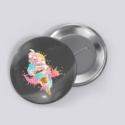Fun Colorful Summer Time Vanilla Ice Cream Button