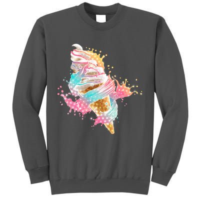 Fun Colorful Summer Time Vanilla Ice Cream Tall Sweatshirt