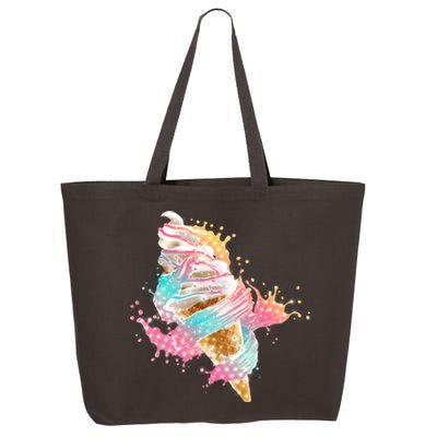 Fun Colorful Summer Time Vanilla Ice Cream 25L Jumbo Tote