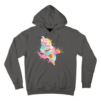 Fun Colorful Summer Time Vanilla Ice Cream Tall Hoodie