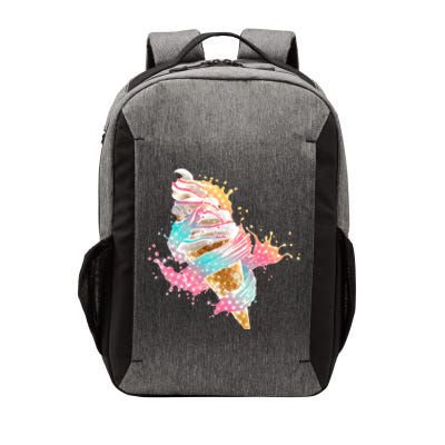 Fun Colorful Summer Time Vanilla Ice Cream Vector Backpack