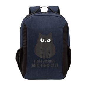 Funny Cat Shirt Fluff Around and Find Out wo  Vector Backpack