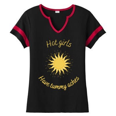 Funny Cute Sunshine Gift Ladies Halftime Notch Neck Tee