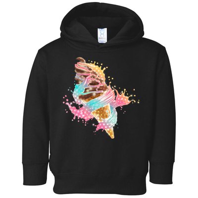 Fun Colorful Summer Time Chocolate Ice Cream Toddler Hoodie
