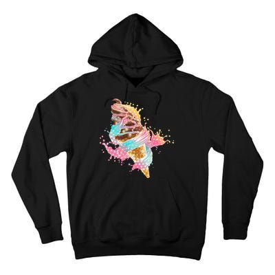 Fun Colorful Summer Time Chocolate Ice Cream Tall Hoodie