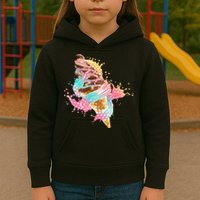 Fun Colorful Summer Time Chocolate Ice Cream Kids Hoodie