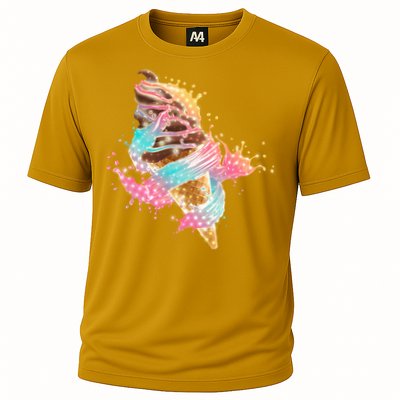 Fun Colorful Summer Time Chocolate Ice Cream Performance Shirt