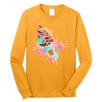 Fun Colorful Summer Time Chocolate Ice Cream Long Sleeve Shirt