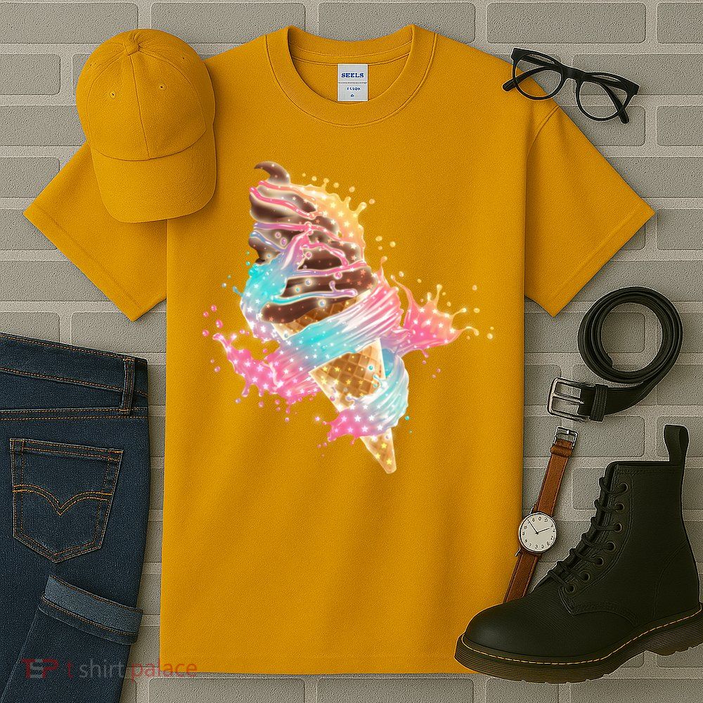 Fun Colorful Summer Time Chocolate Ice Cream Tall T-Shirt