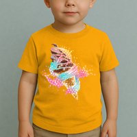 Fun Colorful Summer Time Chocolate Ice Cream Toddler T-Shirt