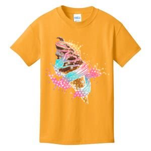 Fun Colorful Summer Time Chocolate Ice Cream Kids T-Shirt