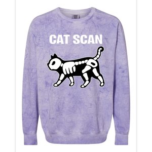 Funny Cat Scan Ct Scan Cat Xgiftray Pun Sarcastic Rad Tech Gift Meaningful Gift Colorblast Crewneck Sweatshirt