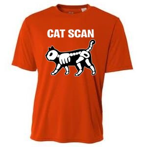 Funny Cat Scan Ct Scan Cat Xgiftray Pun Sarcastic Rad Tech Gift Meaningful Gift Cooling Performance Crew T-Shirt