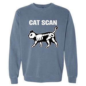 Funny Cat Scan Ct Scan Cat Xgiftray Pun Sarcastic Rad Tech Gift Meaningful Gift Garment-Dyed Sweatshirt