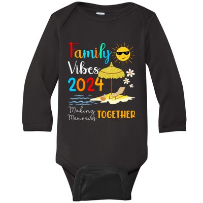 Family Cruise Ship Vacation Trip 2024 Family Cruise Matching Baby Long Sleeve Bodysuit