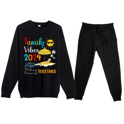 Family Cruise Ship Vacation Trip 2024 Family Cruise Matching Premium Crewneck Sweatsuit Set