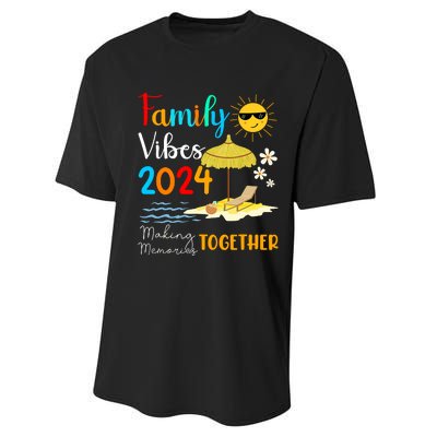 Family Cruise Ship Vacation Trip 2024 Family Cruise Matching Performance Sprint T-Shirt