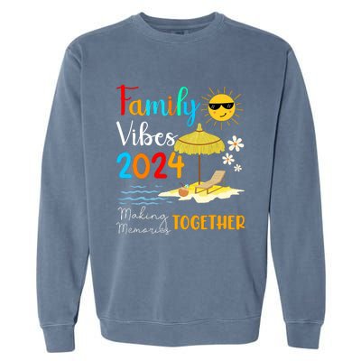 Family Cruise Ship Vacation Trip 2024 Family Cruise Matching Garment-Dyed Sweatshirt