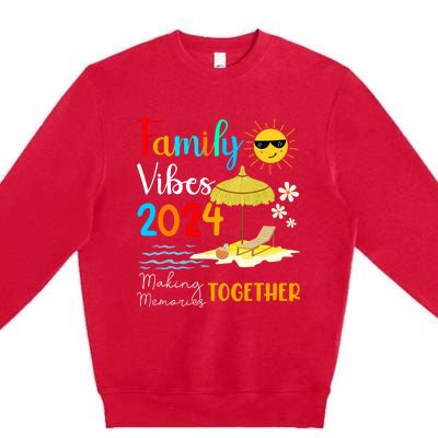 Family Cruise Ship Vacation Trip 2024 Family Cruise Matching Premium Crewneck Sweatshirt