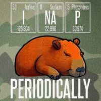 Funny Chemistry Science I Nap Periodically Capybara Lover Legacy Tie Dye Trucker Hat