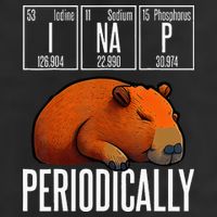 Funny Chemistry Science I Nap Periodically Capybara Lover Cool Comfort Performance Bucket Hat