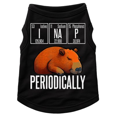 Funny Chemistry Science I Nap Periodically Capybara Lover Doggie Tank