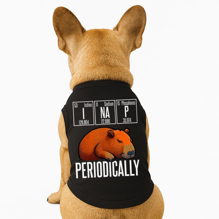 Funny Chemistry Science I Nap Periodically Capybara Lover Doggie Tank