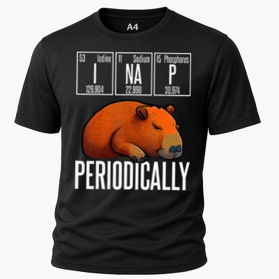 Funny Chemistry Science I Nap Periodically Capybara Lover Performance Shirt