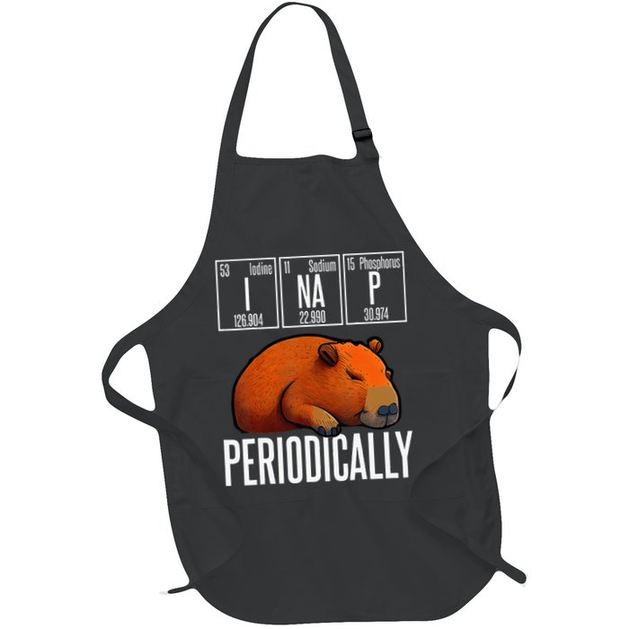 Funny Chemistry Science I Nap Periodically Capybara Lover Apron
