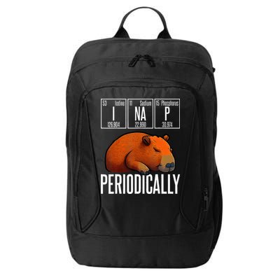 Funny Chemistry Science I Nap Periodically Capybara Lover City Backpack
