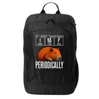 Funny Chemistry Science I Nap Periodically Capybara Lover City Backpack