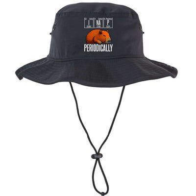 Funny Chemistry Science I Nap Periodically Capybara Lover Bucket Hat