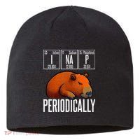 Funny Chemistry Science I Nap Periodically Capybara Lover Sustainable Beanie