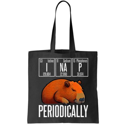 Funny Chemistry Science I Nap Periodically Capybara Lover Bag