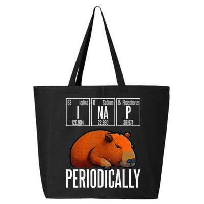 Funny Chemistry Science I Nap Periodically Capybara Lover 25L Jumbo Tote