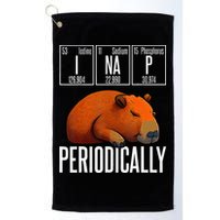 Funny Chemistry Science I Nap Periodically Capybara Lover Golf Towel