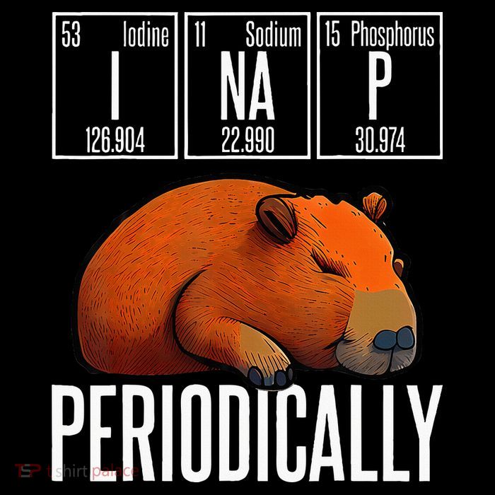Funny Chemistry Science I Nap Periodically Capybara Lover Wool Snapback Cap
