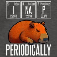 Funny Chemistry Science I Nap Periodically Capybara Lover Vector Backpack