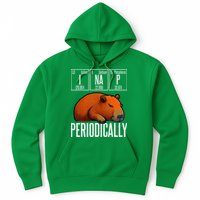 Funny Chemistry Science I Nap Periodically Capybara Lover Hoodie