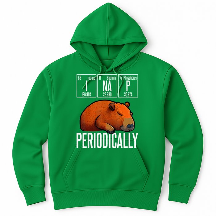 Funny Chemistry Science I Nap Periodically Capybara Lover Hoodie
