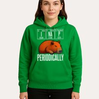 Funny Chemistry Science I Nap Periodically Capybara Lover Hoodie