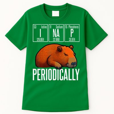 Funny Chemistry Science I Nap Periodically Capybara Lover Tall T-Shirt