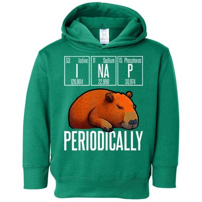 Funny Chemistry Science I Nap Periodically Capybara Lover Toddler Hoodie