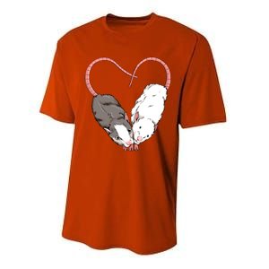 Funny Cute Small Rodent Pet Happy Heart Love Rat Lovers Gift Performance Sprint T-Shirt