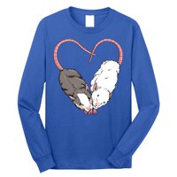 Funny Cute Small Rodent Pet Happy Heart Love Rat Lovers Gift Long Sleeve Shirt