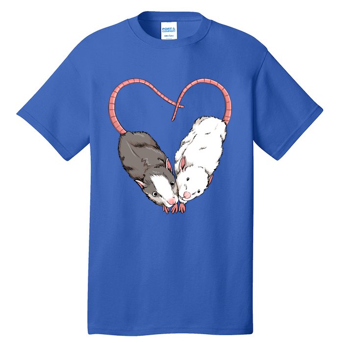 Funny Cute Small Rodent Pet Happy Heart Love Rat Lovers Gift Tall T-Shirt