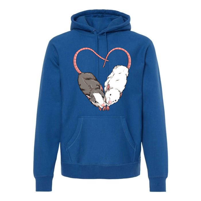 Funny Cute Small Rodent Pet Happy Heart Love Rat Lovers Gift Premium Hoodie